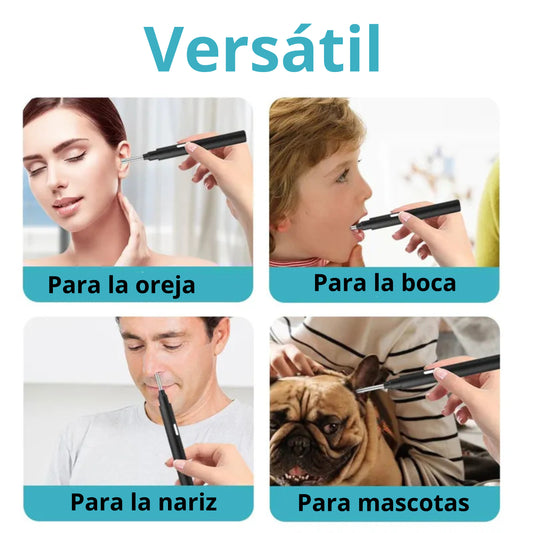 Limpiador de oídos inteligente con cámara